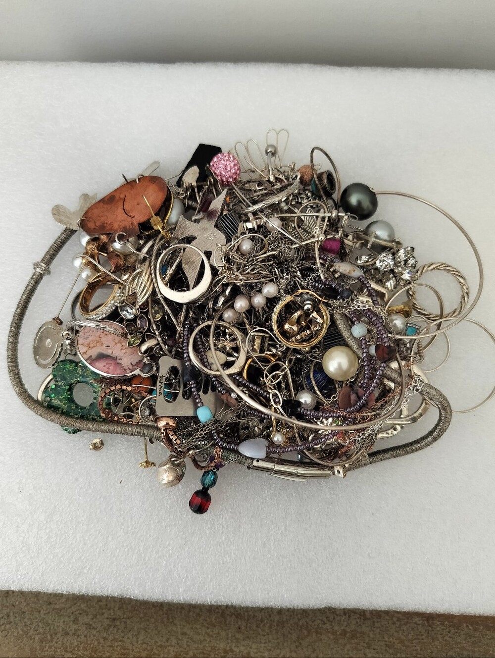 Lot For Sterling Silver W/Stone (Untested)